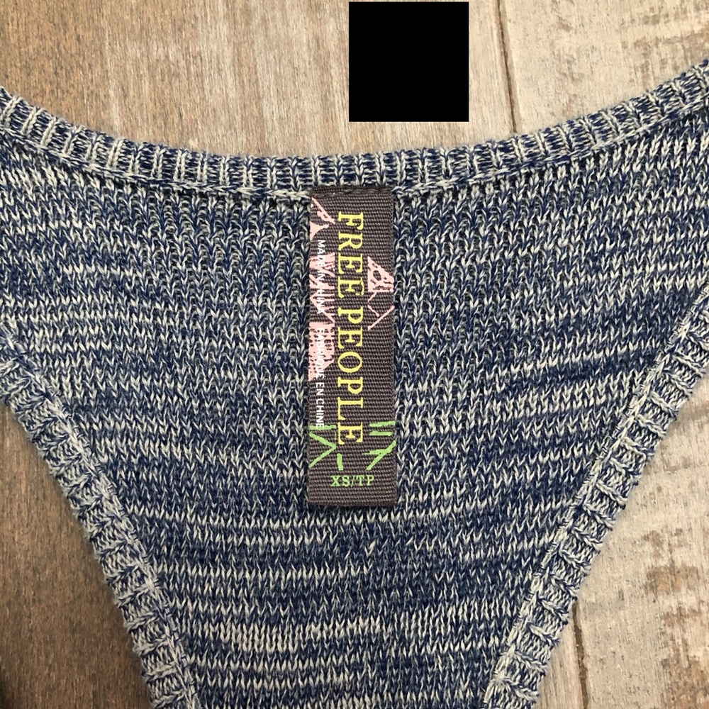 Free People knit spacedye racerback w/ embroidery - Picture 4 of 6